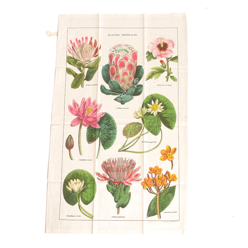 Cavallini, Towel, Home & Auto, Tea towel, Tropical Plants, 376251